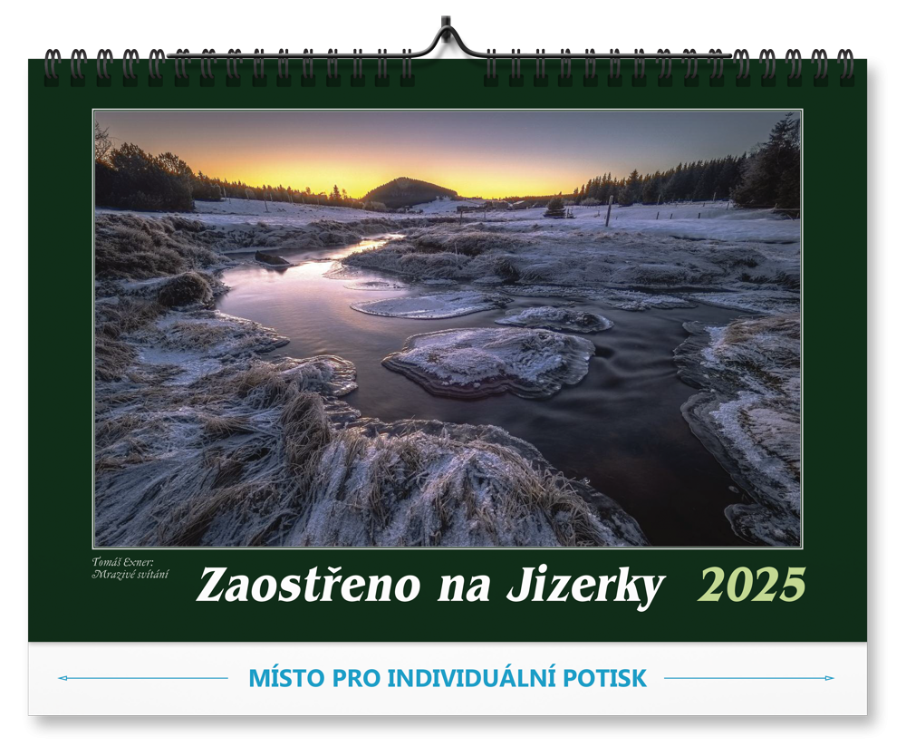 Benefiční kalendář “Zaostřeno na Jizerky 2025” pro firemní zákazníky